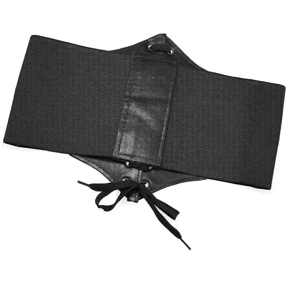 Black corset belt